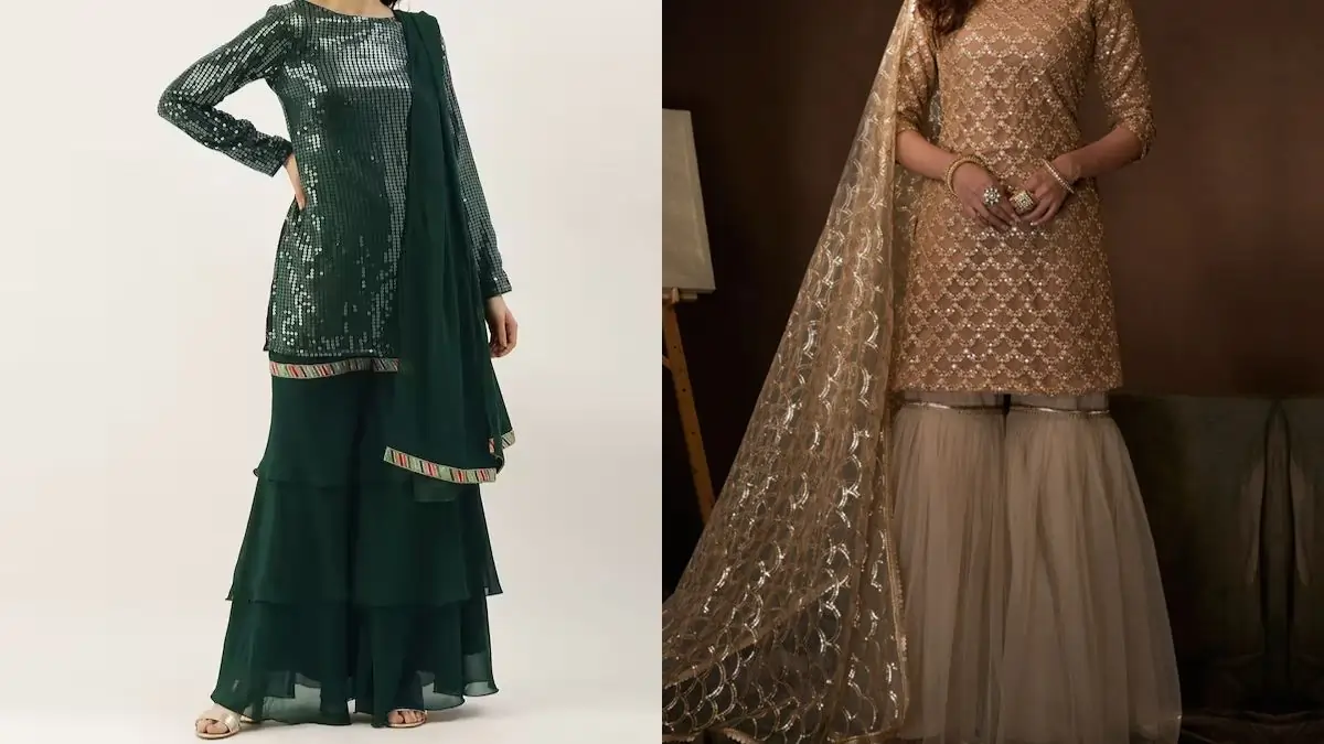 light-printed-boatneck-kurti-with-sharara-and-dupatta