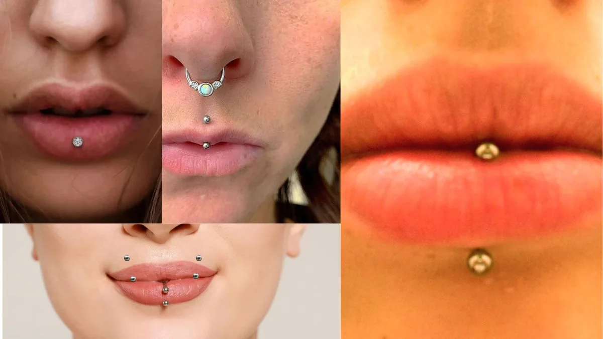 types of lip piercings